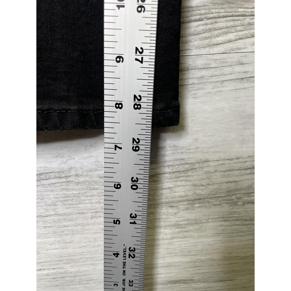 Levis Classic Straight‎ Jeans Womens 4 Black Mid Rise Stretch Waterless - Picture 6 of 14